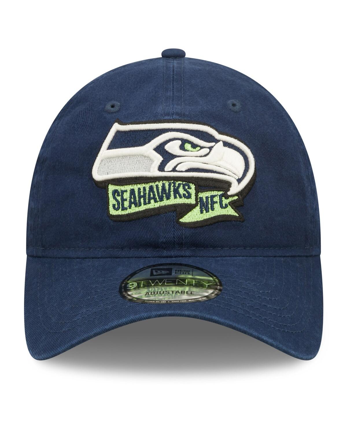 Shop New Era Big Boys  College Navy Seattle Seahawks 2022 Sideline Adjustable 9twenty Hat