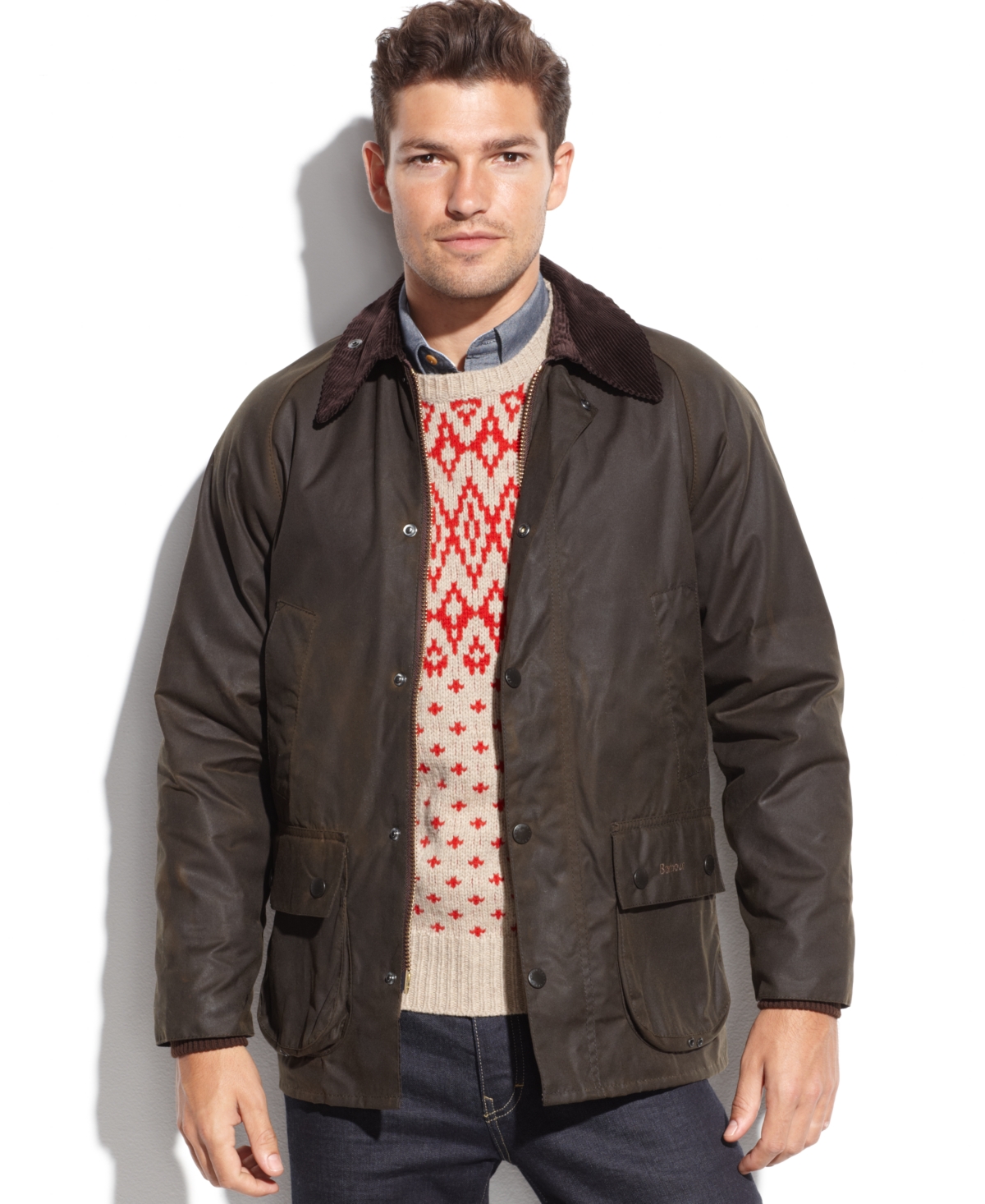 UPC 725077205928 - Barbour Men's Bedale Waxed Jacket | upcitemdb.com