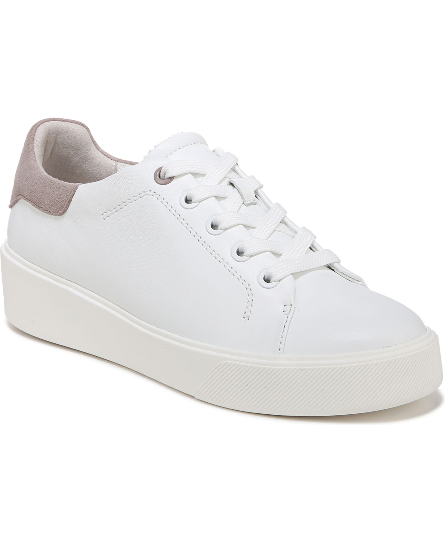 Женские кроссовки Naturalizer Morrison 2.0 Lace Up Leather, цвет: Белый / Серый кожаный — фото 1