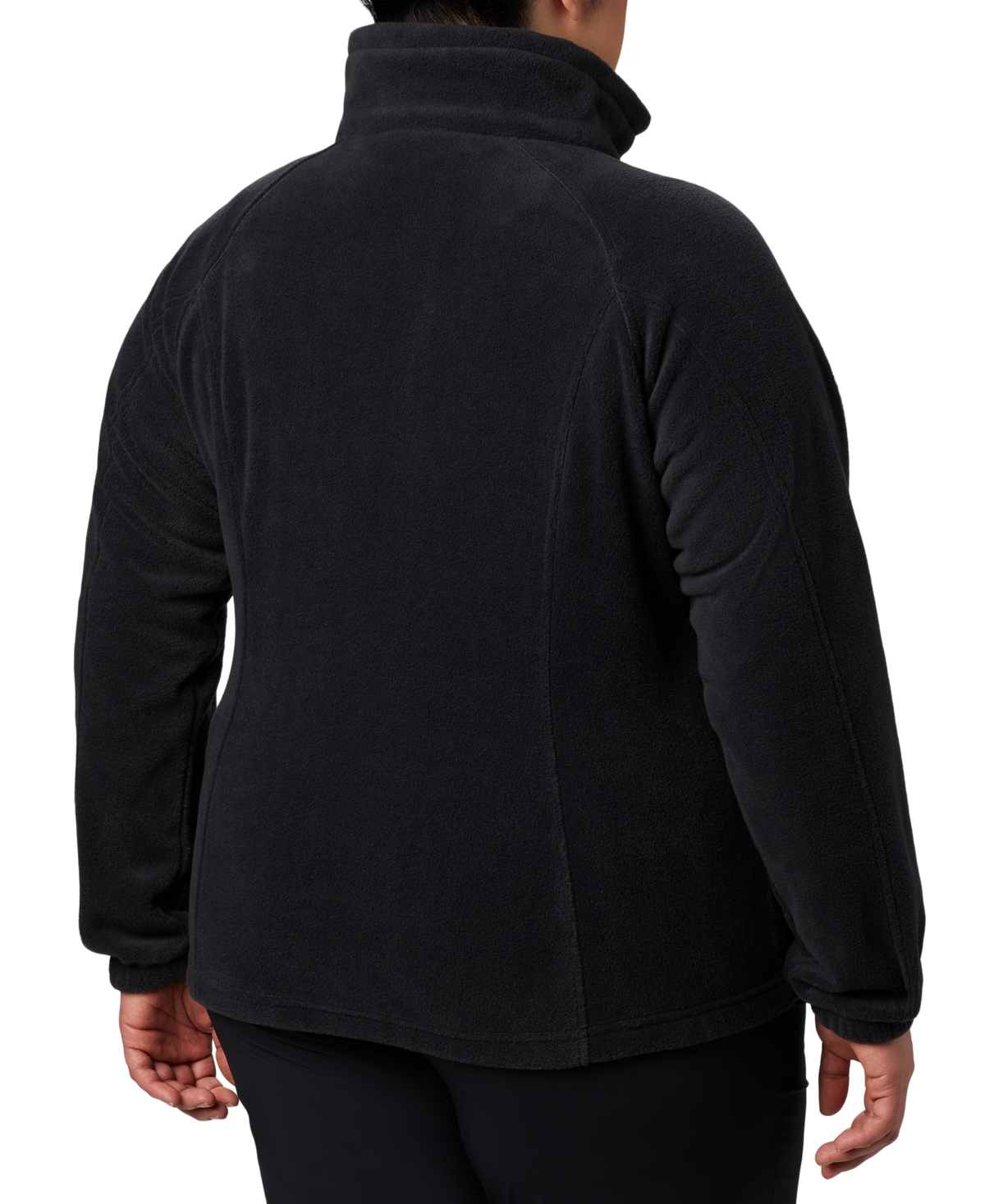Columbia Plus Size Benton Springs Fleece Jacket In Black