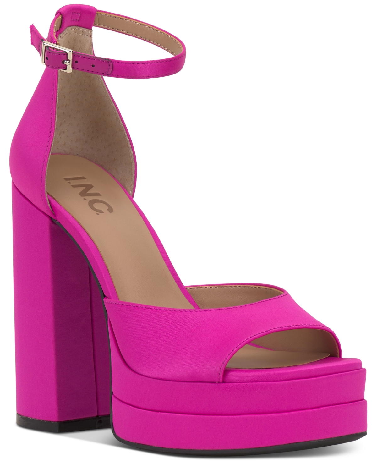 Fuchsia platform sandals sales