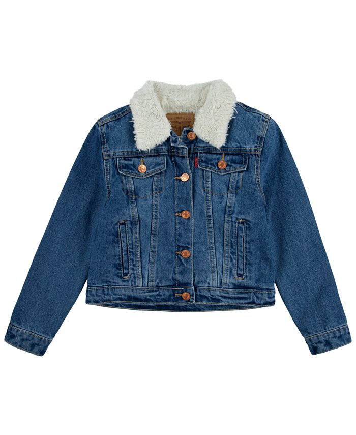 Levi's Big Girls Sherpa Trucker Jacket & Reviews - Coats & Jackets - Kids -  Macy's