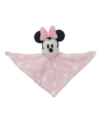 Lambs  Ivy Disney Baby Minnie Mouse Pink Stars Security Blanket/Lovey