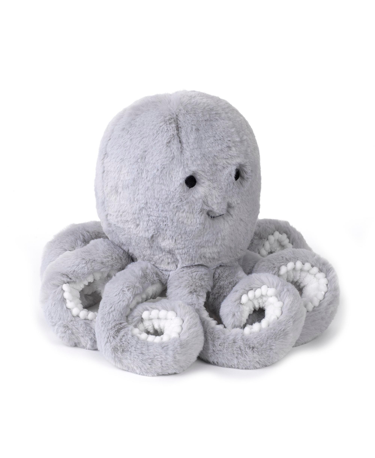 Lambs & Ivy OceanPlush Gray Octopus Stuffed Animal Toy - Inky - Blue