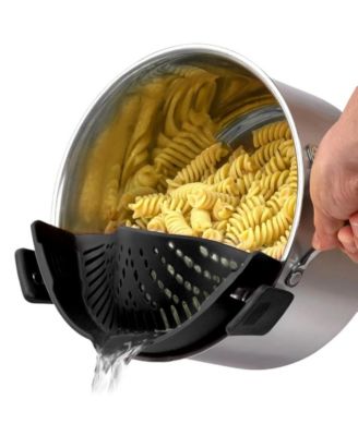 Silicone Pot Strainer - Adjustable Snap On Strainer For Most Pots & Pans