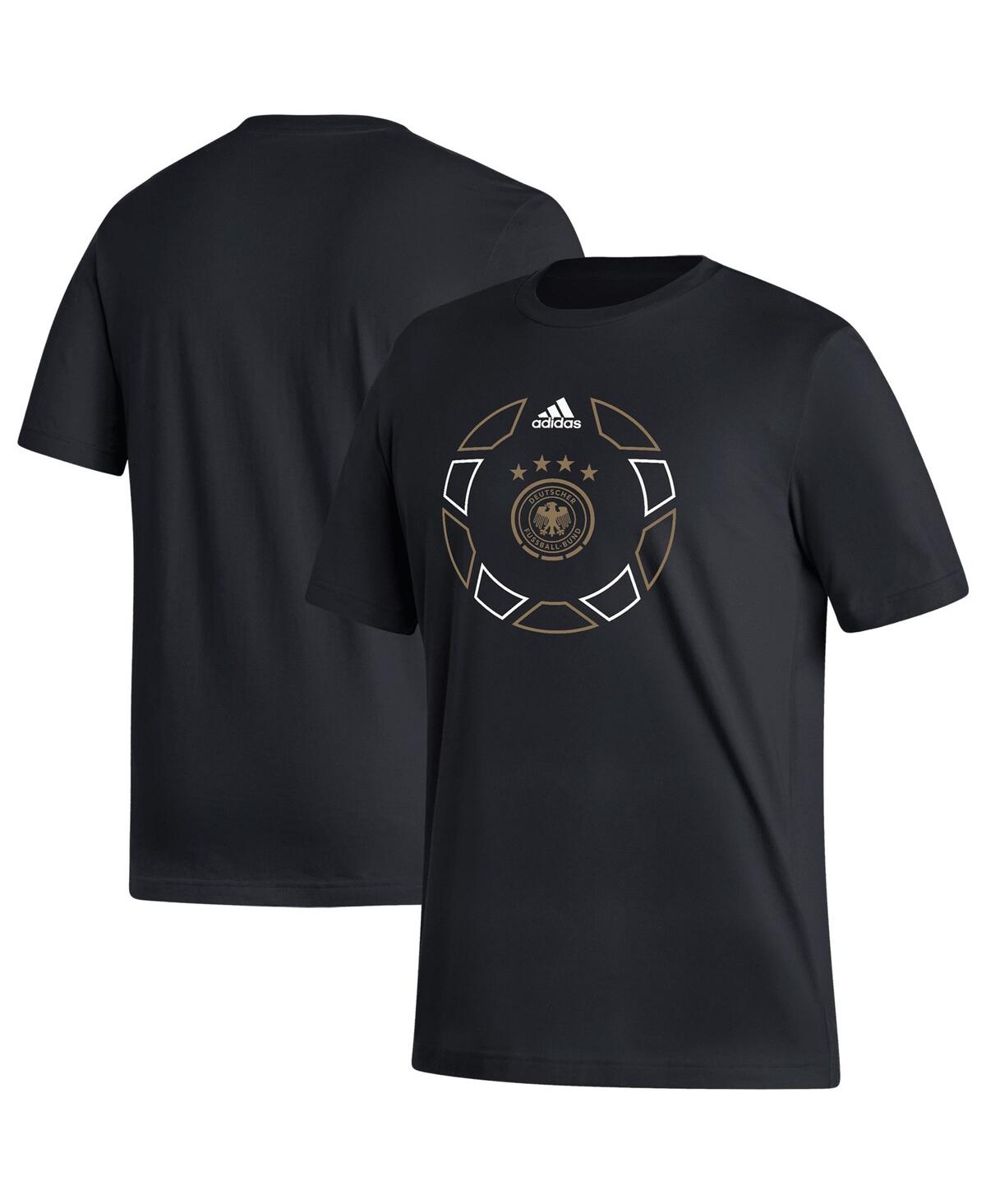 Men's adidas Black Germany National Team Ball Crest T-shirt