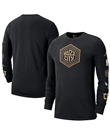 Men's Brand Black Charlotte Hornets 2022/23 City Edition Essential Expressive Long Sleeve T-shirt
