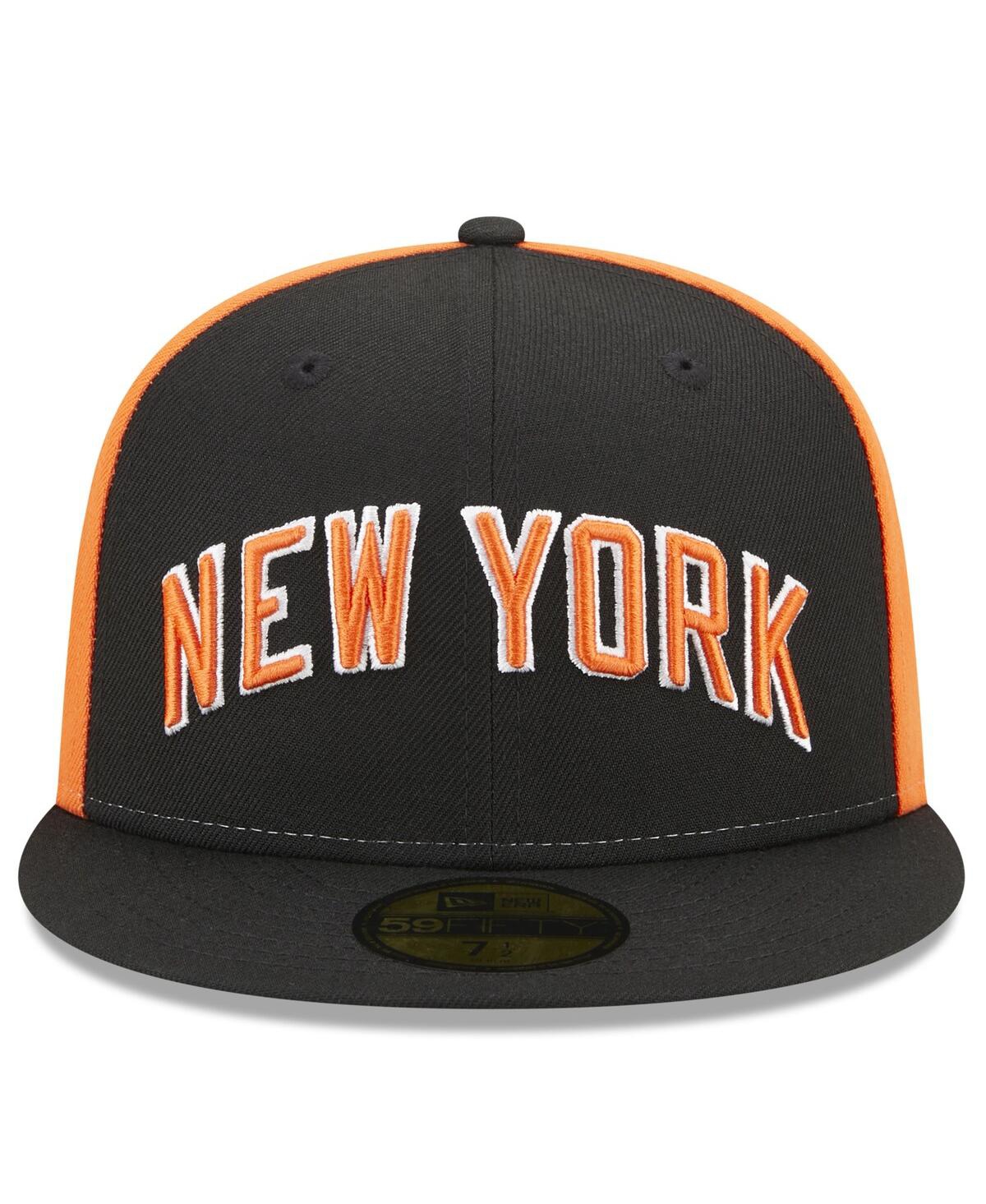 Men's New EraNew York Knicks 2022/23 City Edition Official 59FIFTY Fitted Hat - Black
