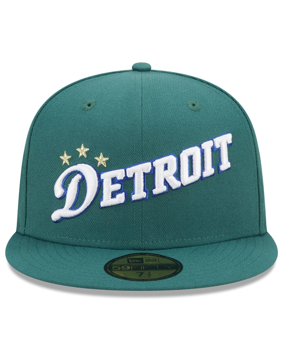 Men's New EraDetroit Pistons 2022/23 City Edition Official 59FIFTY Fitted Hat - Green