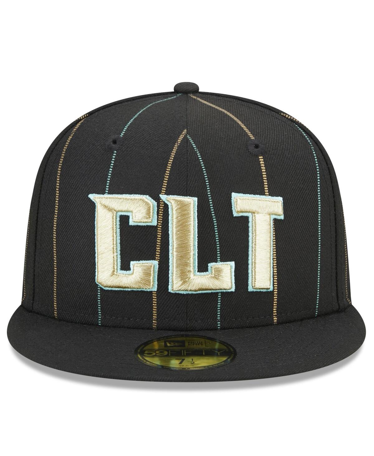 Shop New Era Men's  Black Charlotte Hornets 2022/23 City Edition Official 59fifty Fitted Hat