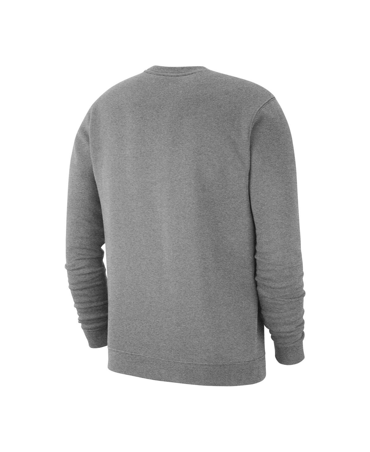 Shop Nike Men's  Heather Gray Canada Soccer Fleece Pullover Sweatshirt