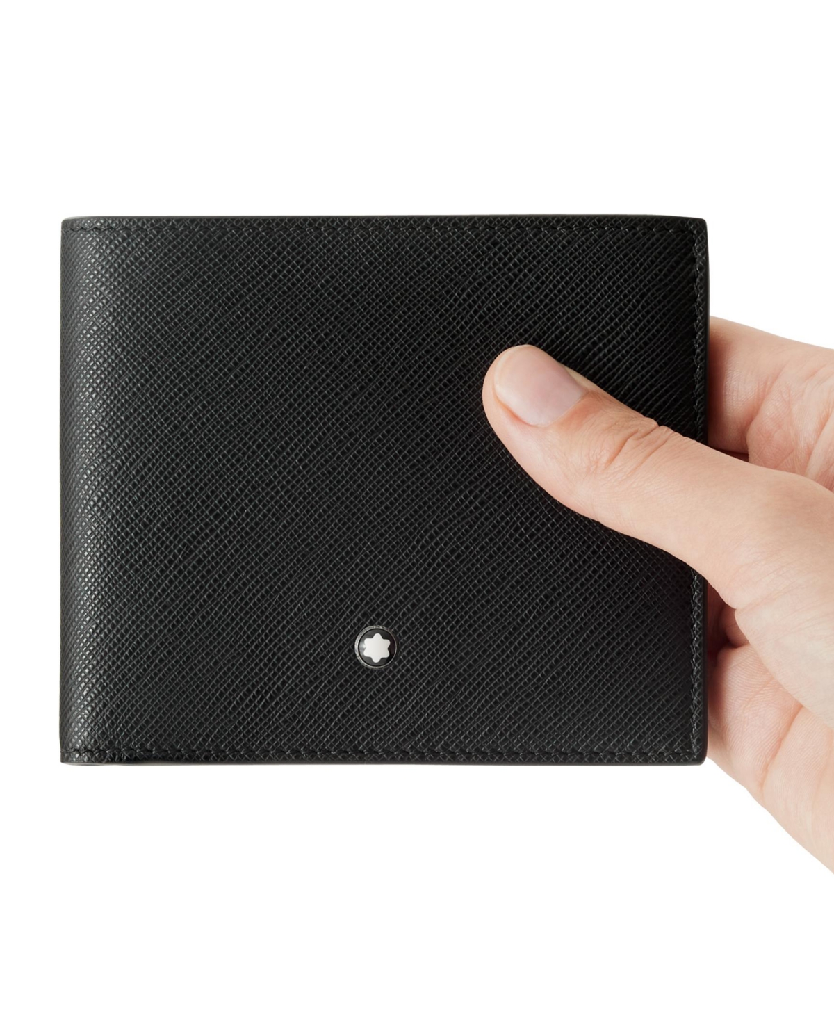 Shop Montblanc Sartorial Leather Wallet In Black