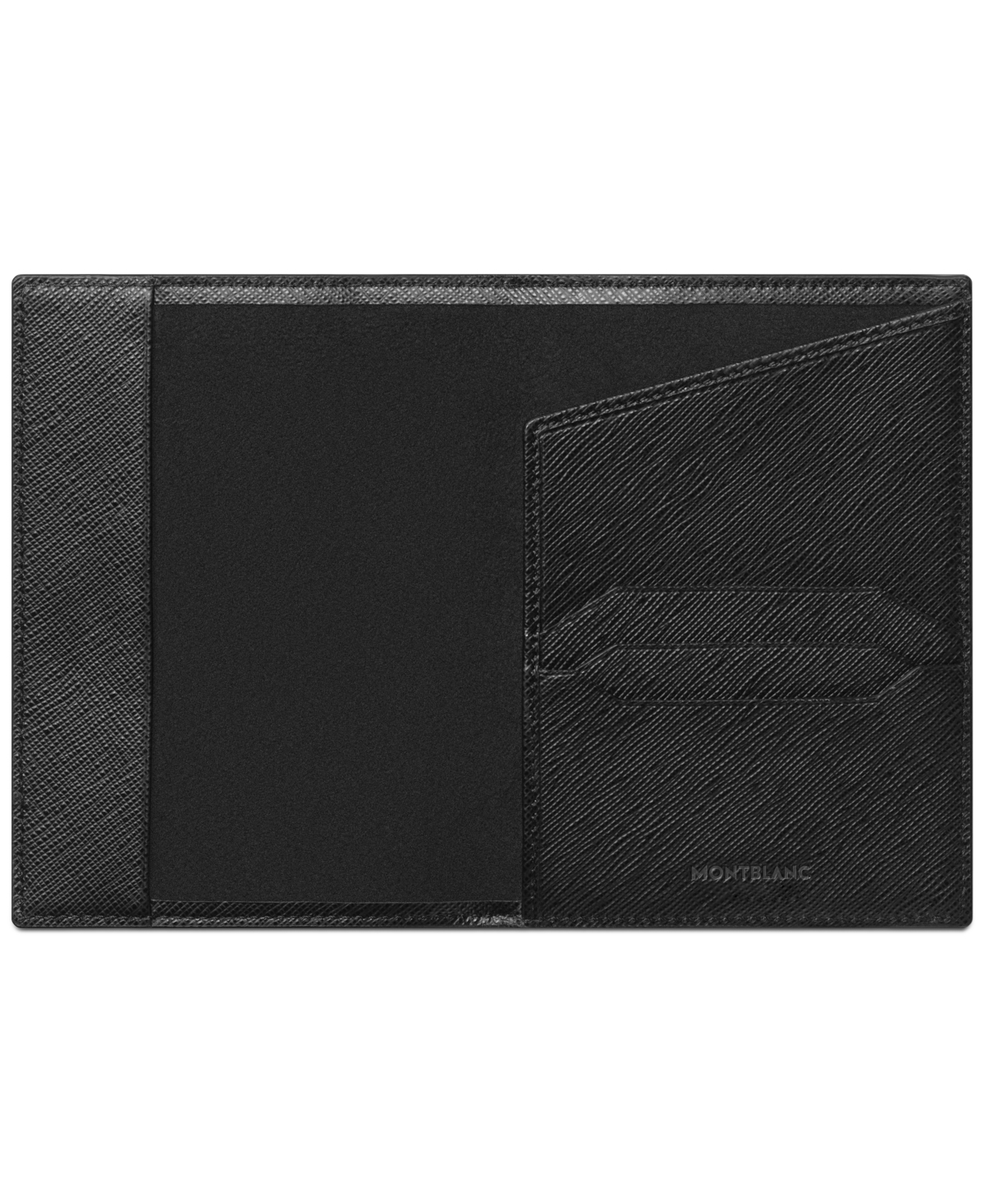 Shop Montblanc Sartorial Leather Passport Holder In Black