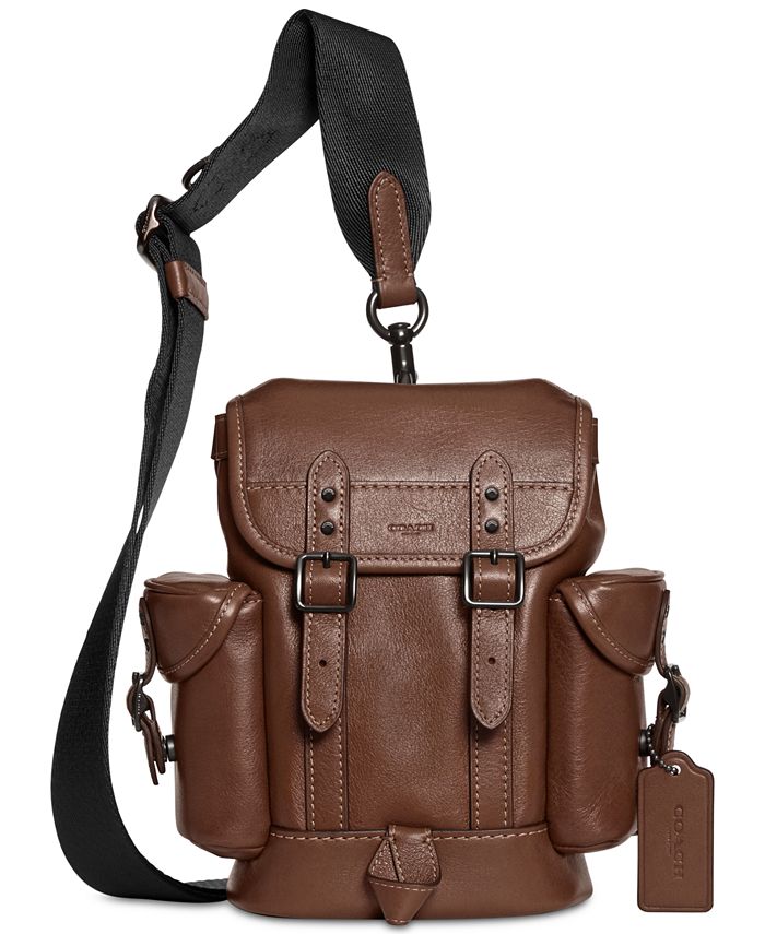 Coach one best sale strap backpack