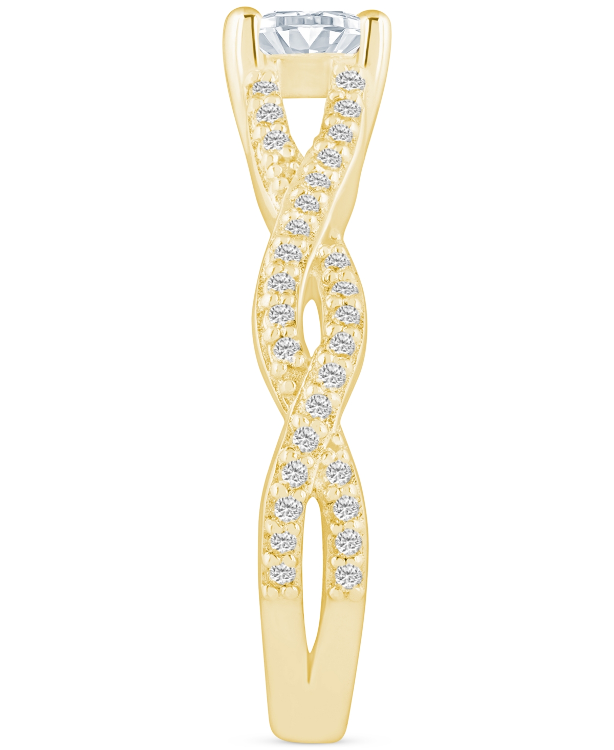 Diamond Princess Engagement Ring (3/4 ct. t.w.) in 14k White, Yellow or Rose Gold