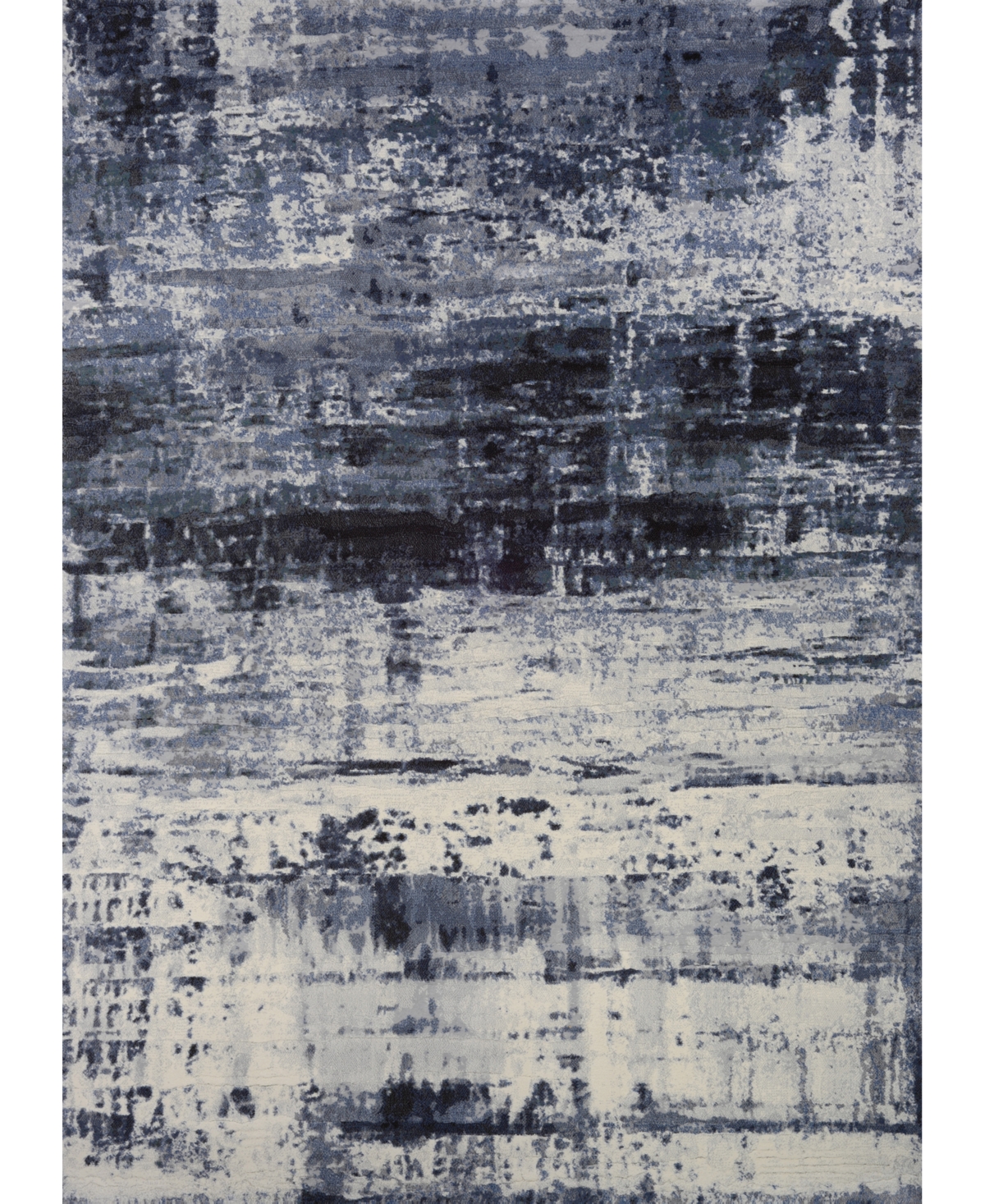 Couristan Easton Abstract Mosaic 6'6" X 9'6" Area Rug In Slate