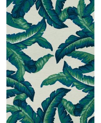 Couristan Covington Palm Leaves Area Rug In Green