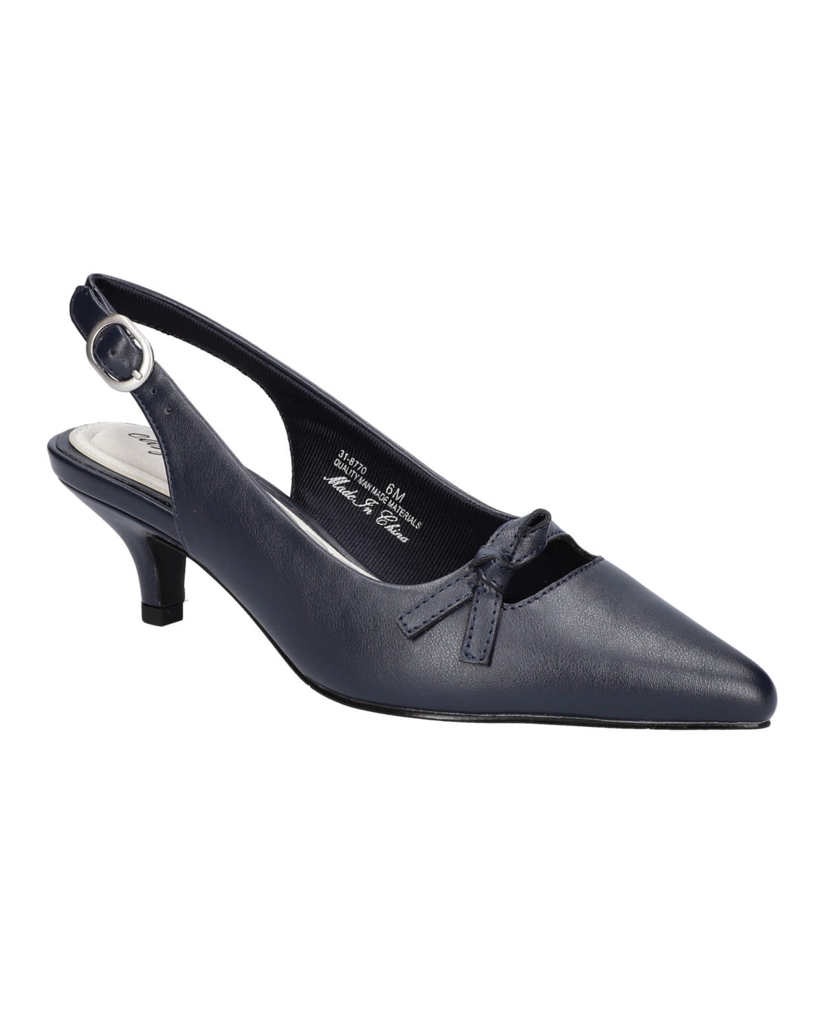 Easy Street Women's Emerin Slingback Pumps Women's Shoes In Navy ModeSens