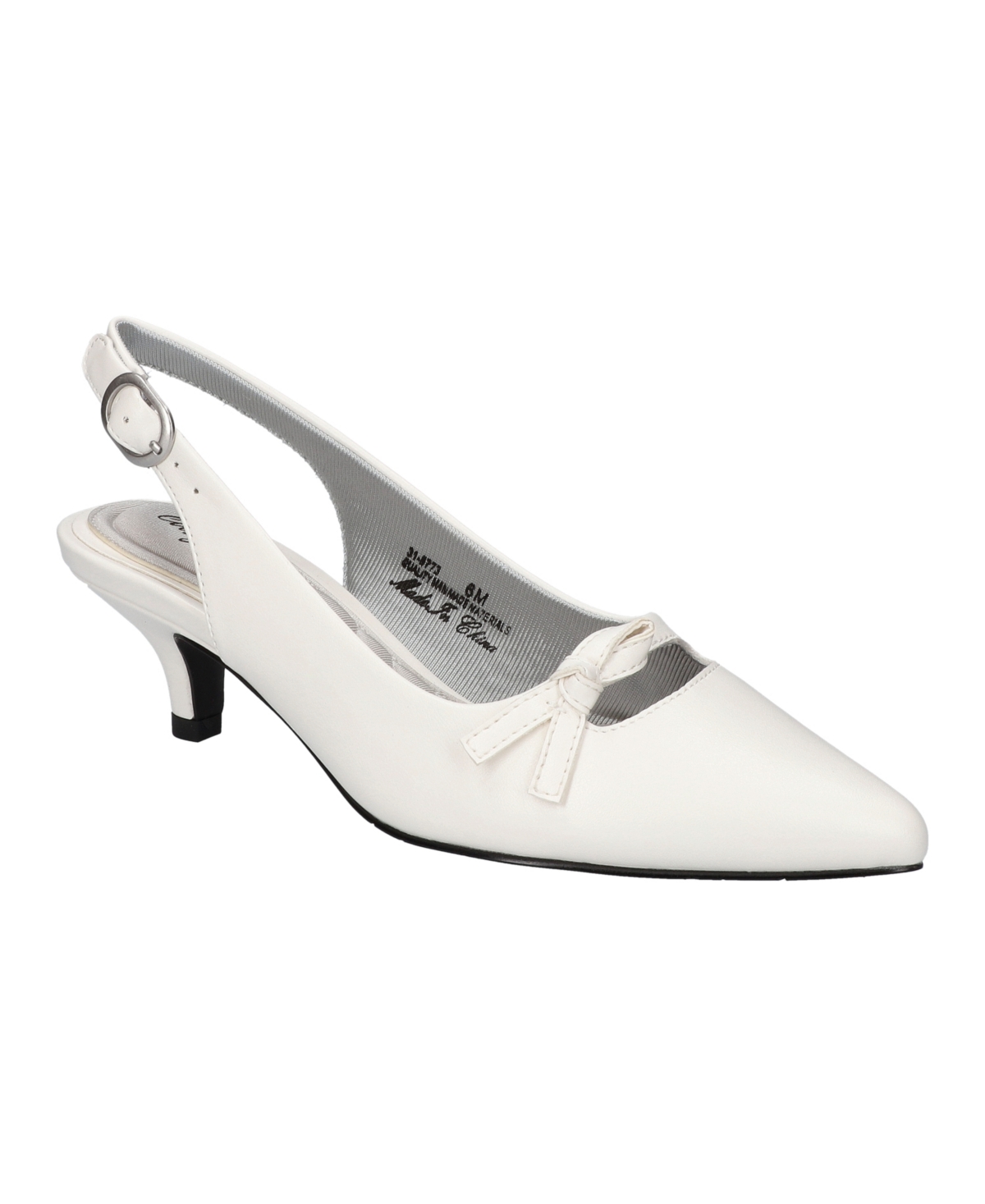 Easy Street Women's Emerin Slingback Pumps Women's Shoes In White ...