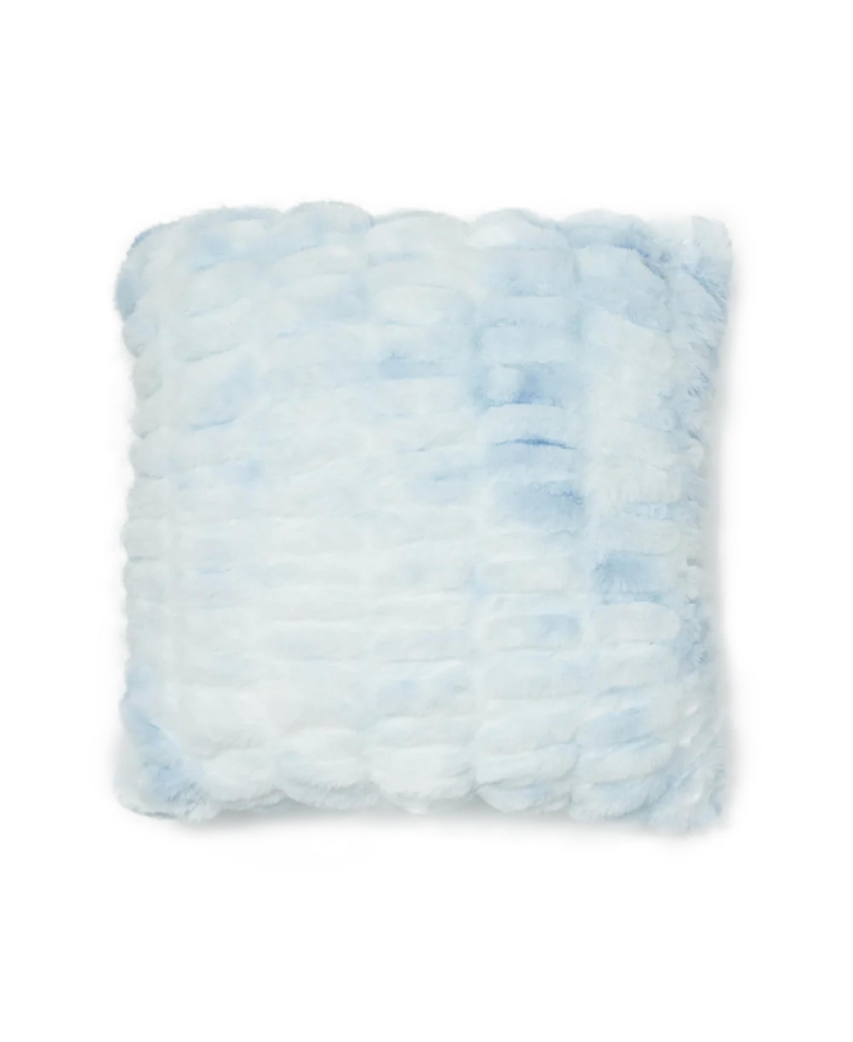Dormify Leah Tie Dye Faux Fur Pillow, 20" X 20", Ultra-cute Styles To Personalize Your Room In Leah Sky Blue