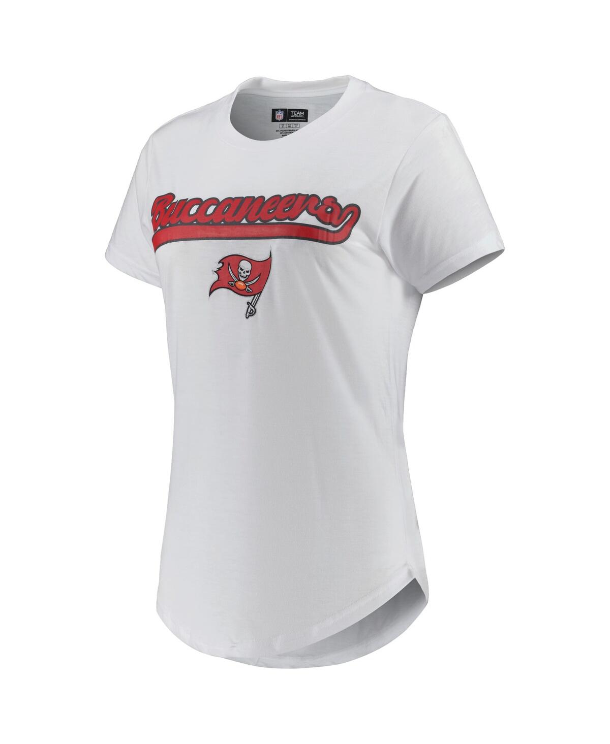 Shop Concepts Sport Women's  White, Charcoal Tampa Bay Buccaneers Sonata T-shirt And Leggings Sleep Set In White,charcoal