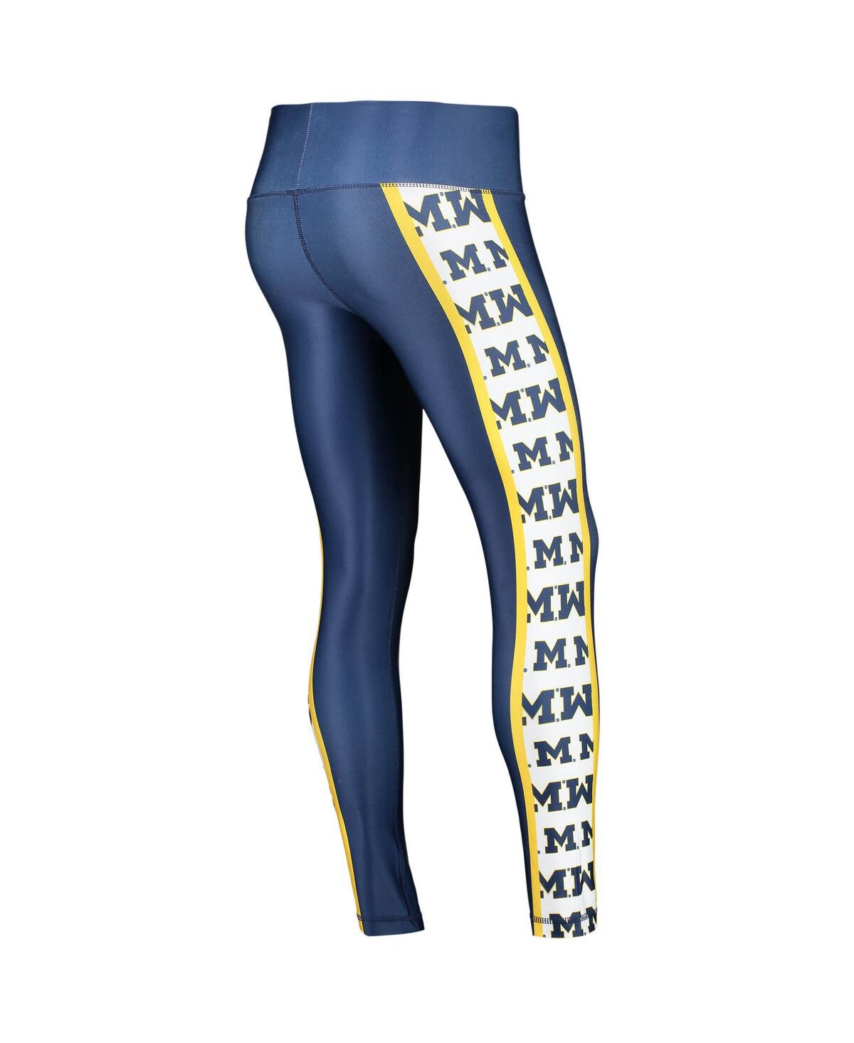 Concepts Sport Navy Michigan Wolverines Dormer Knit Leggings In Navy