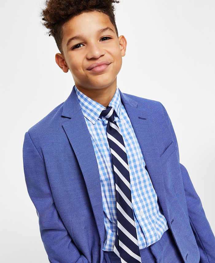 Tommy Hilfiger Big Boys Textured and Stretch Suit Jacket - Macy's