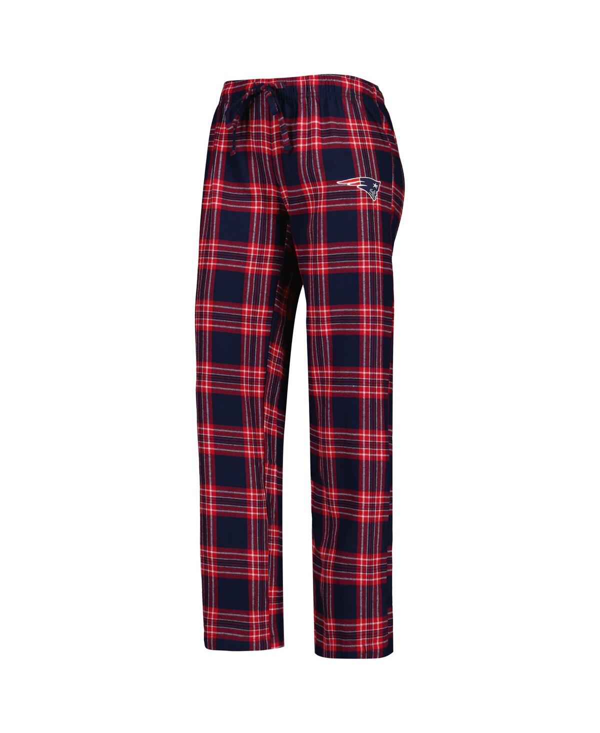 Concepts Sport Women's  Navy, Red New England Patriots Badge T-shirt And Pants Sleep Set In Navy,red