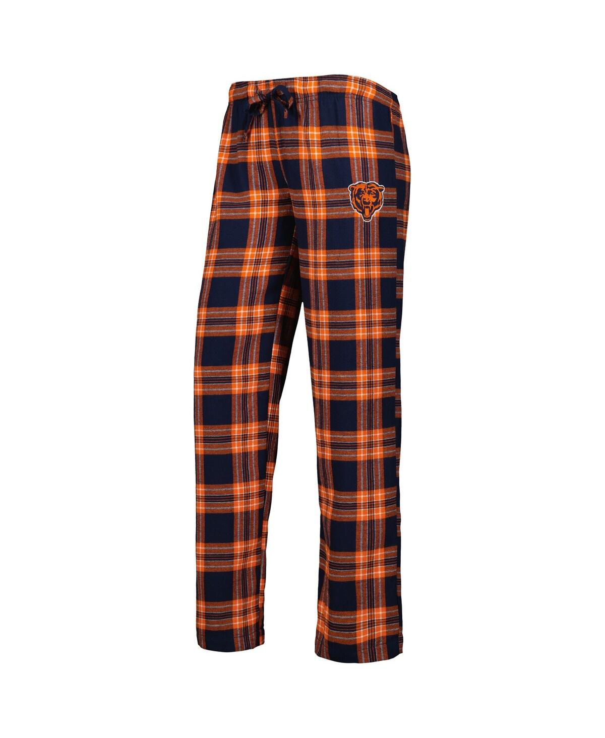 Concepts Sport Women's  Navy, Orange Chicago Bears Badge T-shirt And Pants Sleep Set In Navy,orange