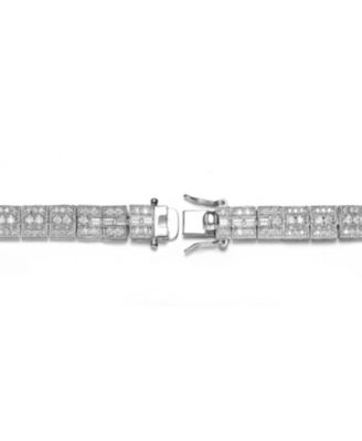 Sterling Silver Cubic Zirconia Elegant Bracelet