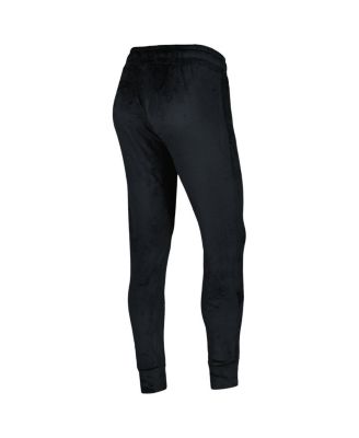 Women's Black LAFC Intermission Velour Cuffed Pants