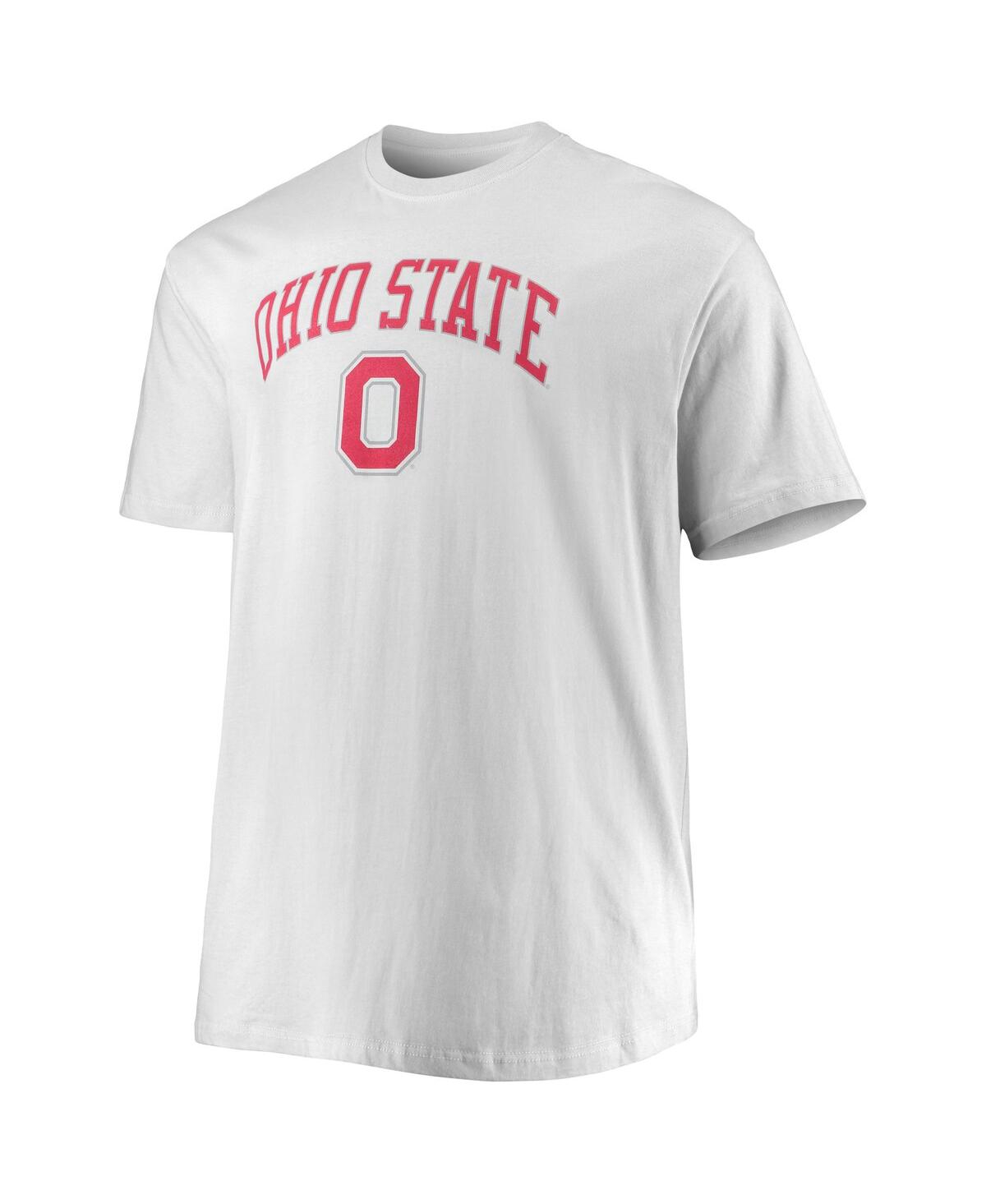 Shop Champion Men's  White Ohio State Buckeyes Big And Tall Arch Over Wordmark T-shirt