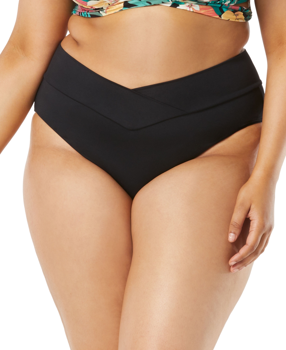 Coco Reef Women's Serene V-waist Crossover Bikini Bottoms In Black