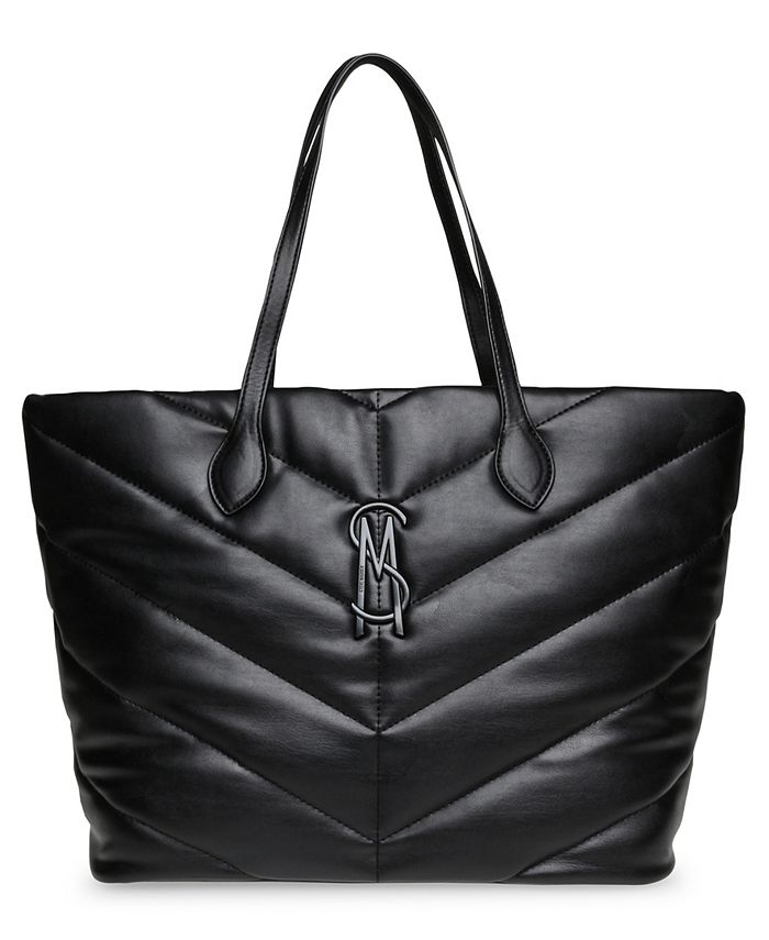 Steve Madden, Bags, Large Black Steve Madden Bag Wzipper Design