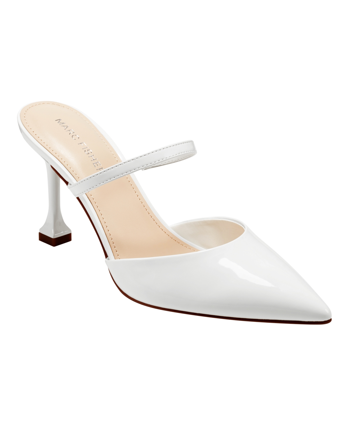 Marc Fisher Women s Hadais Slip on Pointy Toe High Heel Mules