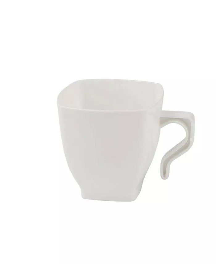 macys.com | 8 oz. White Square Plastic Coffee Mugs