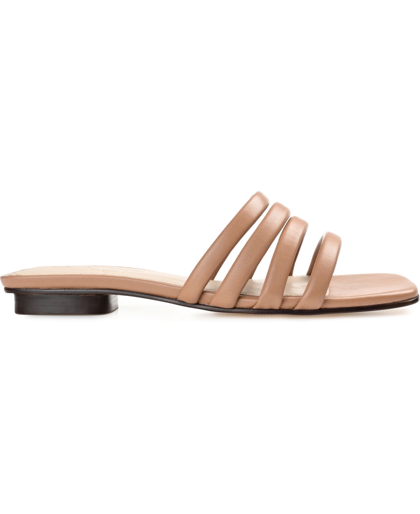 Женские сандалии Journee Signature Cendi Strappy Band Flat, цвет: Мокко — фото 2