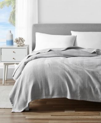 Chevron Stripe Yarn Dye Cotton Blanket, Full/Queen