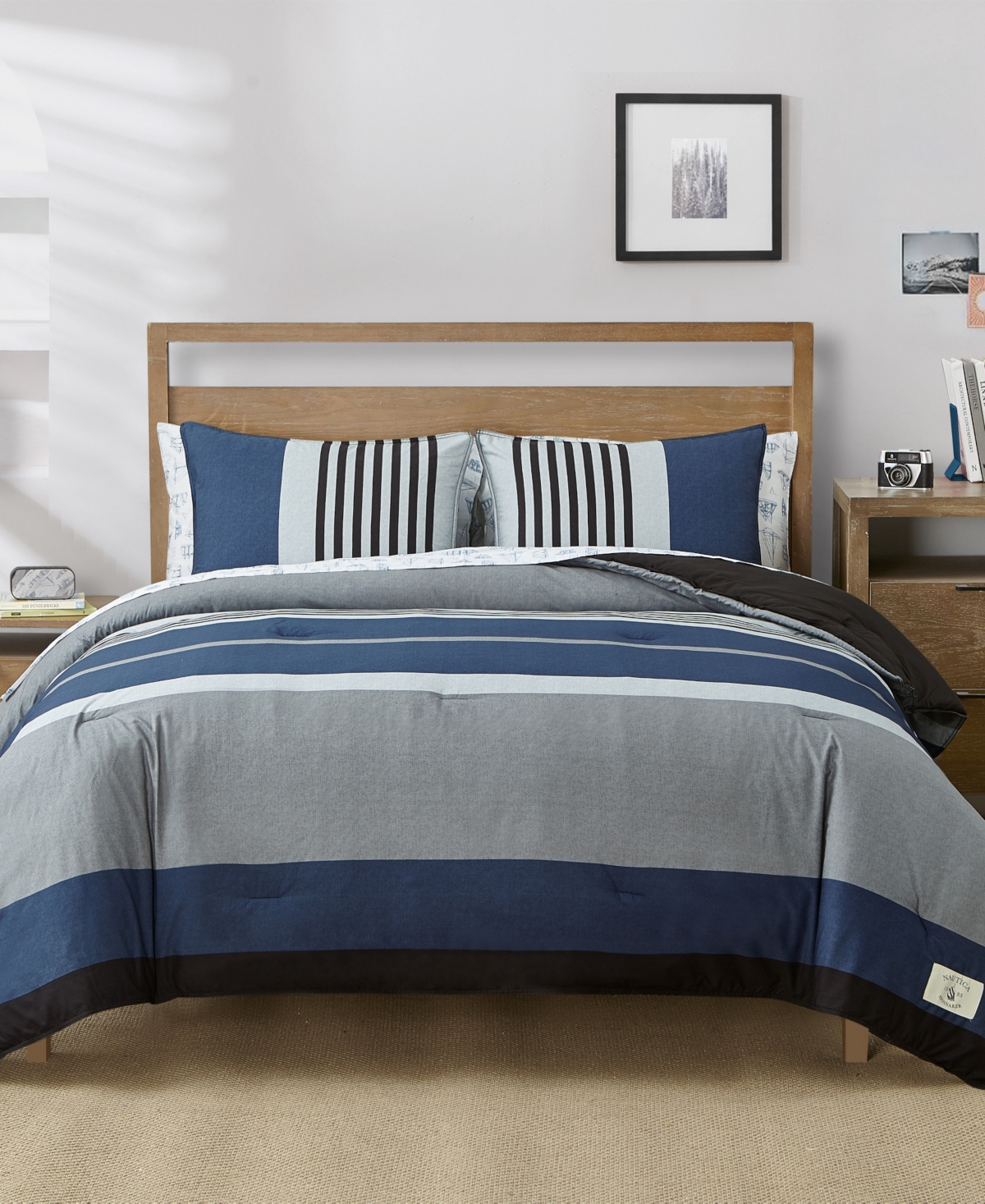 Nautica Rendon Reversible 2-Piece Duvet Cover Set, Twin