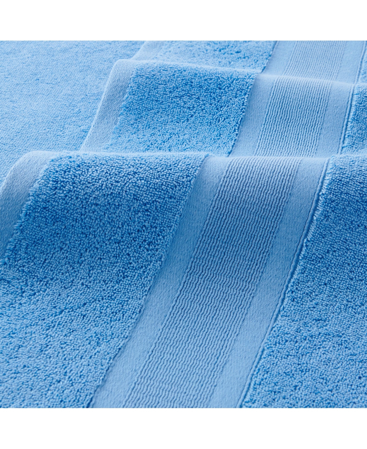 Aston and Arden Aegean Eco-Friendly Recycled Turkish Washcloths (8 Pack), 13x13, Gsm, Solid Color with Weft Woven Stripe Dobby, 50% Recycled, 50%