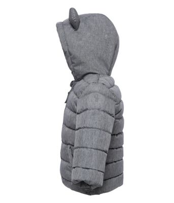 Baby Boys Fleece Hooded Puffer Jacket