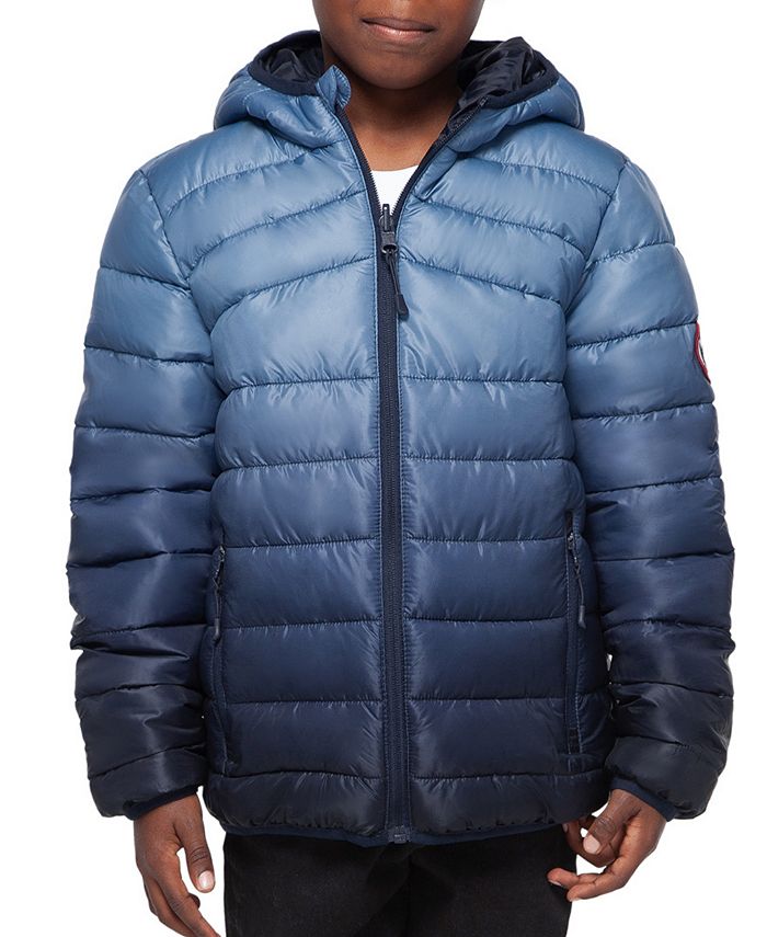 Rokka&Rolla Little and Big Boys' Reversible Lightweight Puffer Jacket