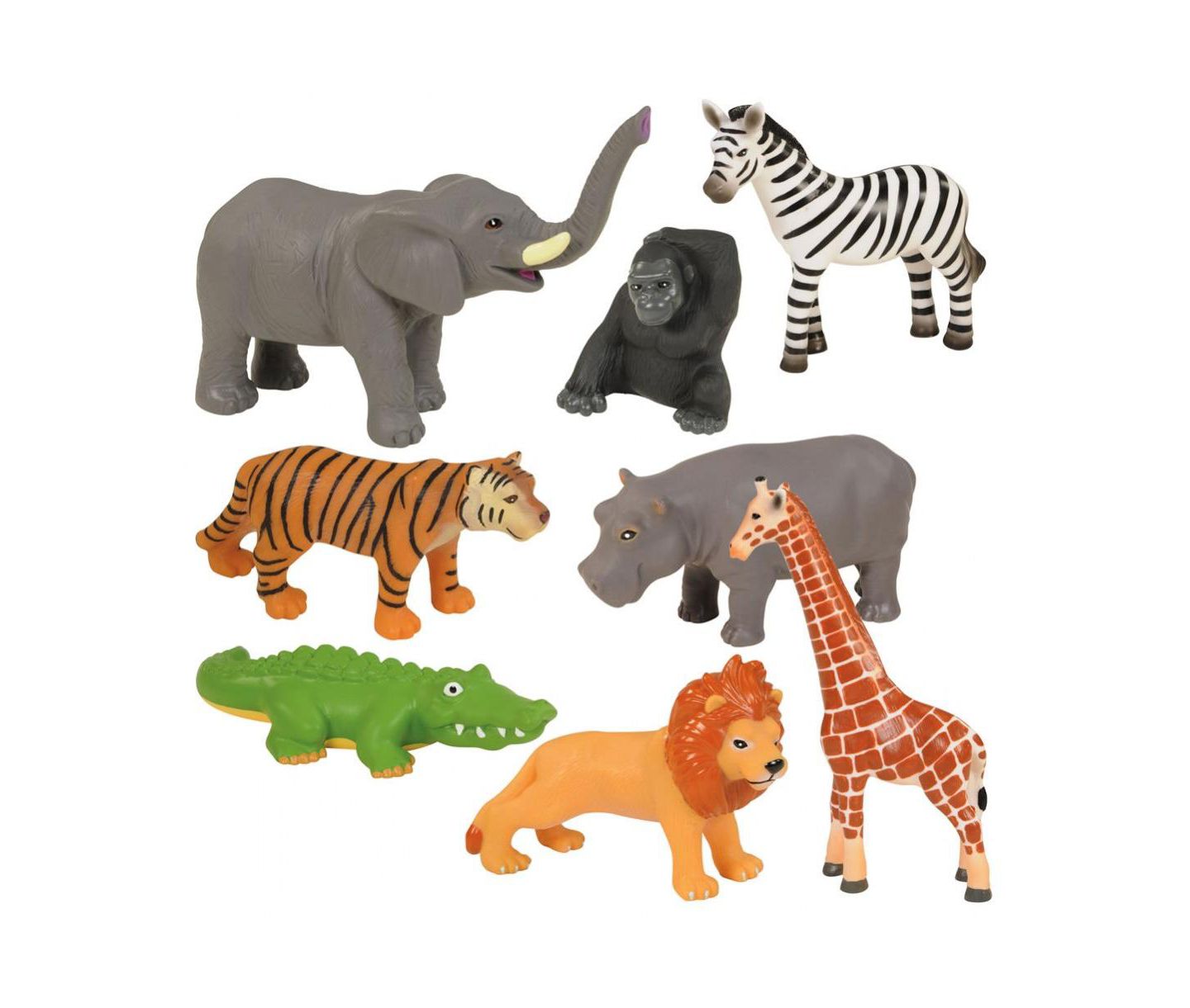 Детские игрушки Kaplan Early Learning Jungle Animal 8-Piece Set, Ages 18 Months+ — фото 1