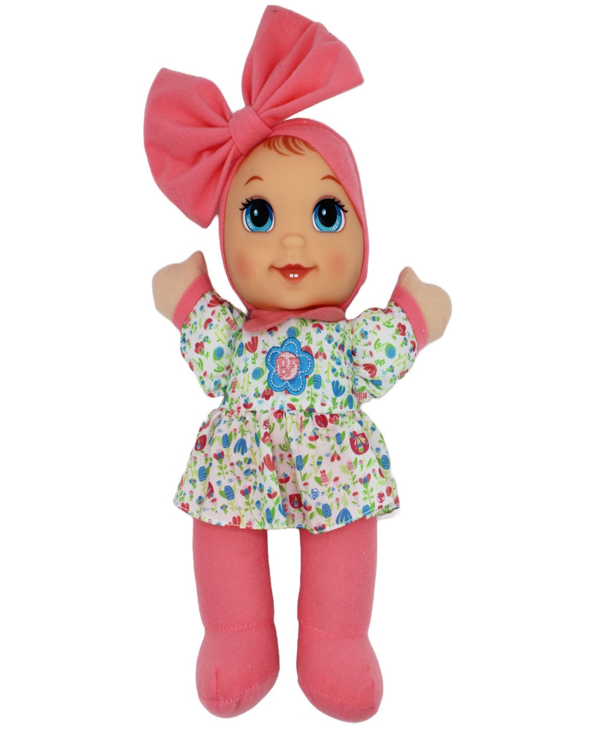 Shop Baby's First By Nemcor Giggles Baby Doll Toy With Floral Top In Multi