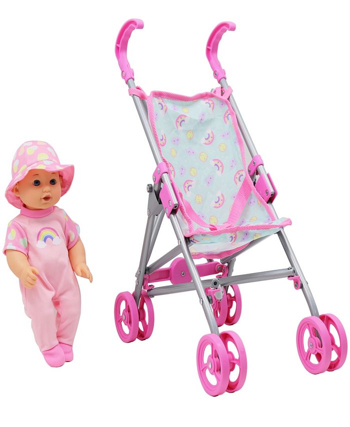 Dream collection baby doll discount with stroller set