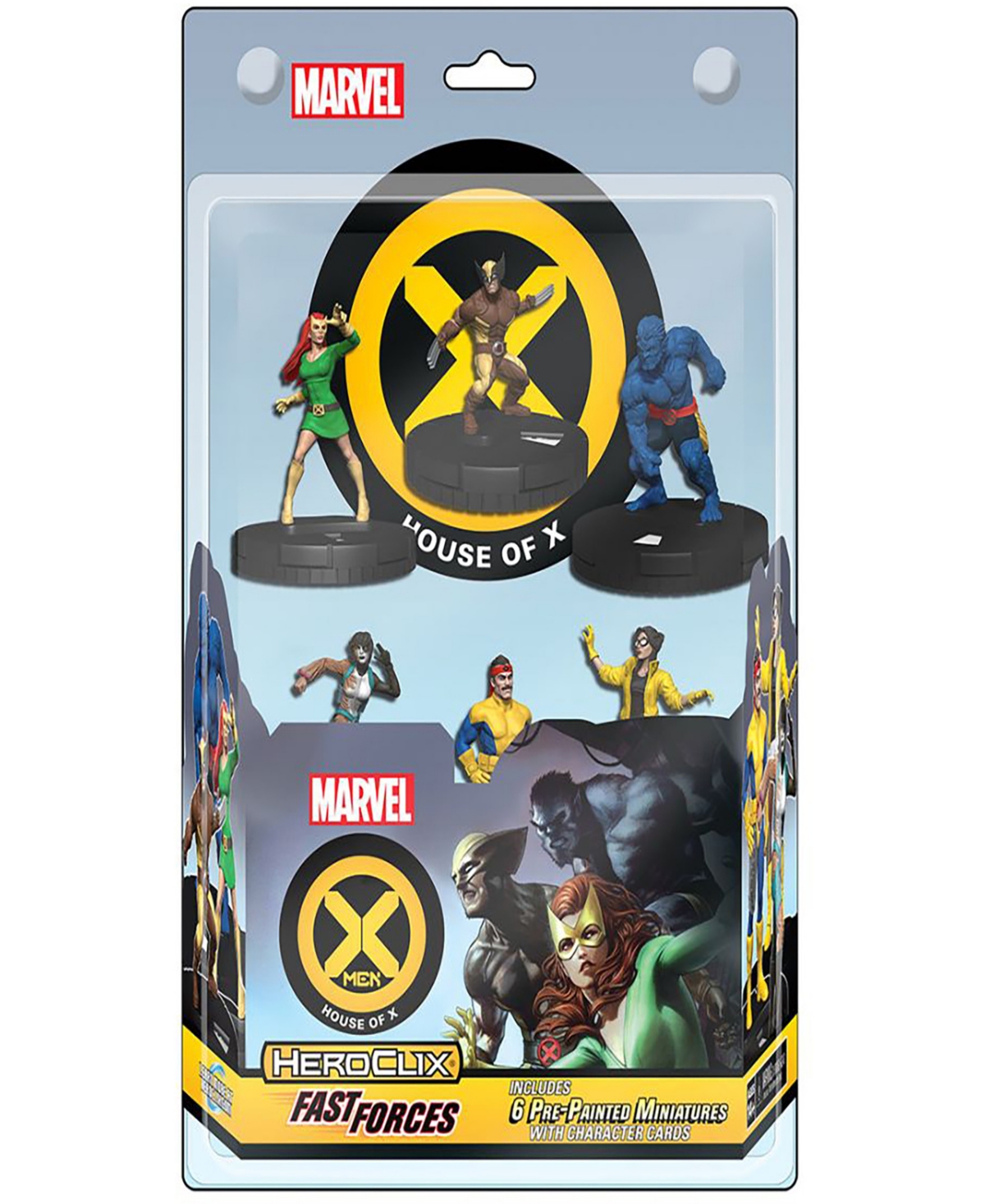 Wizkids Games Kids' Marvel Heroclix X-men House Of X Fast Forces 6 Miniatures Character Cards Role Playing Game In Multi