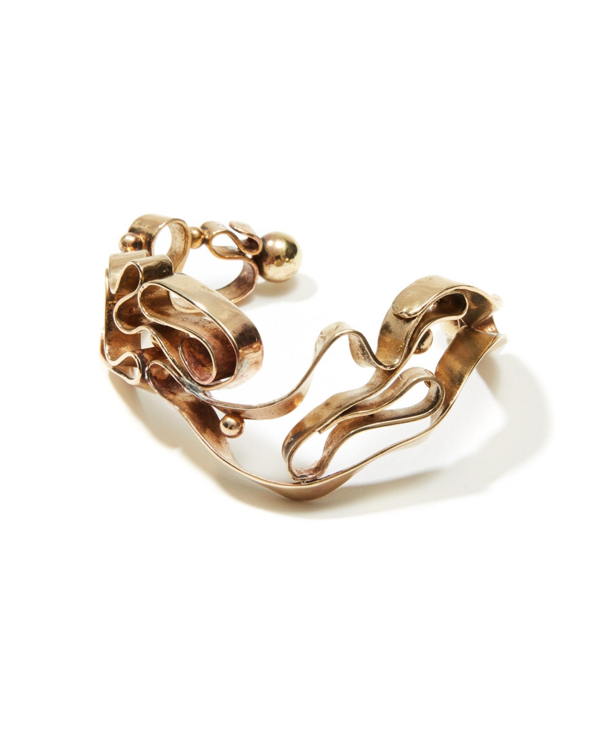 Winding Solid Bracelet - Gold Plated
