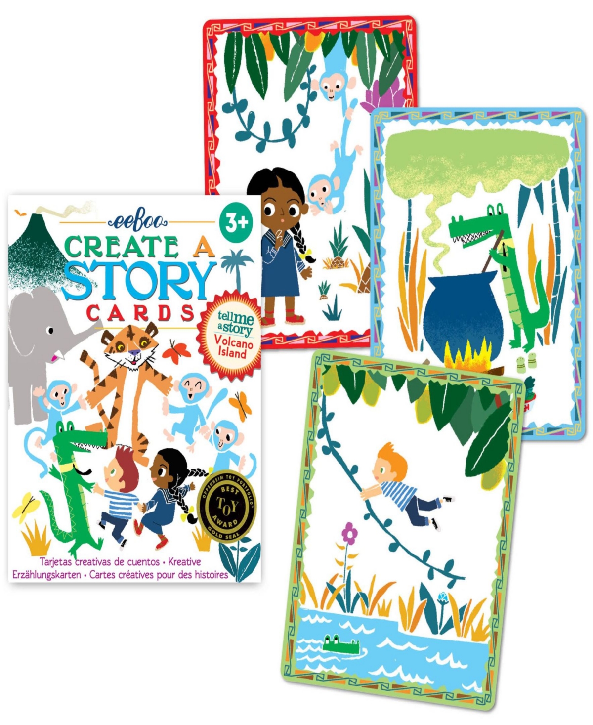Shop Eeboo Create A Story Cards Set, 36 Piece In Multi