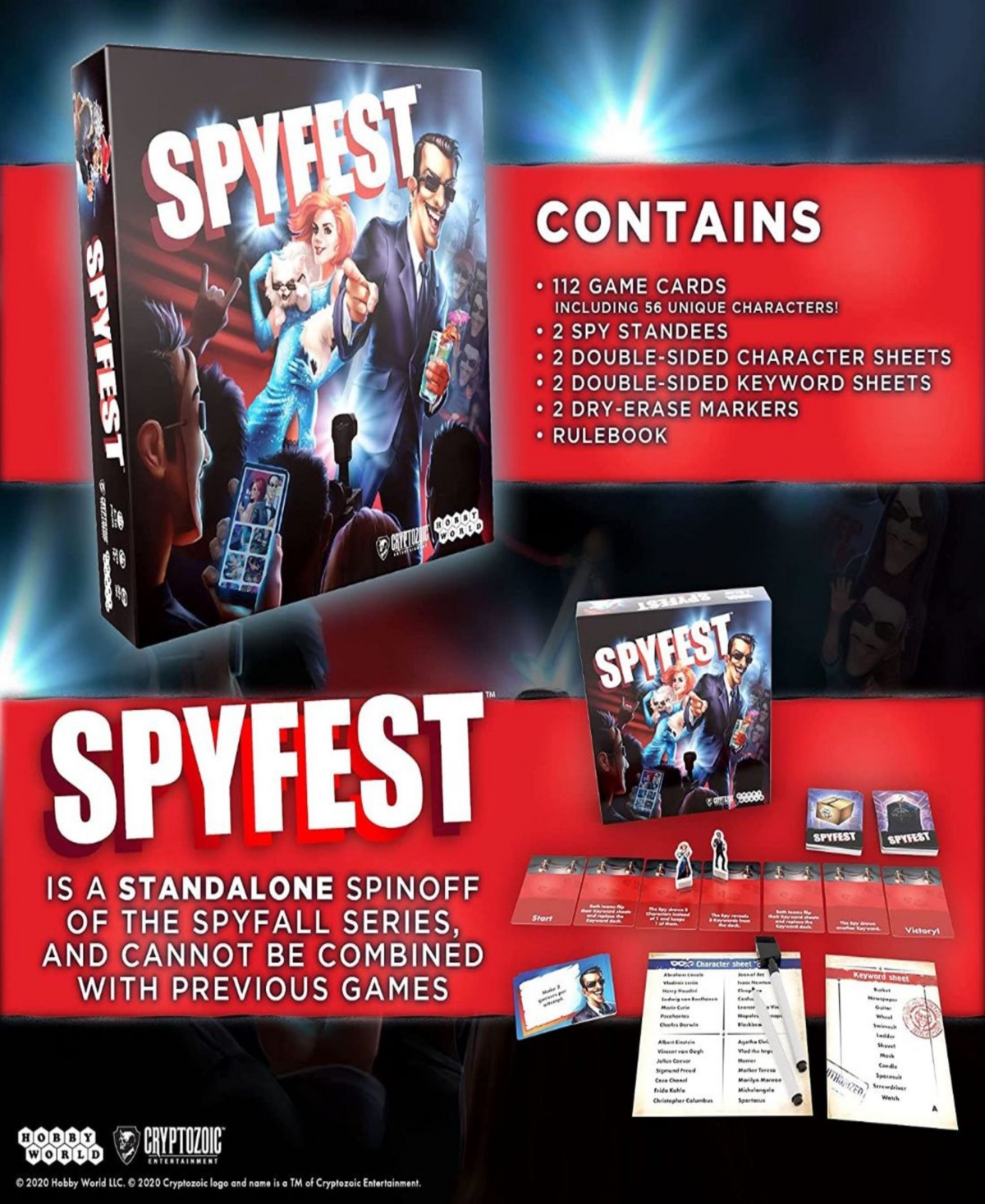 Shop Cryptozoic Entertainment Spy Fest In Multi