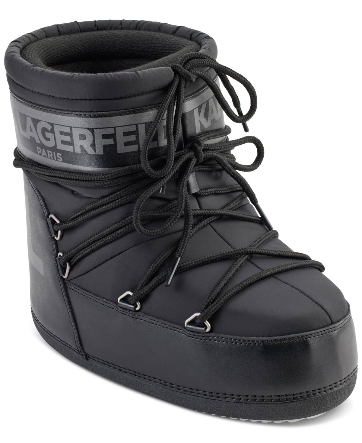 Karl Lagerfeld Women's Pavan Lace-Up Cold-Weather Boots